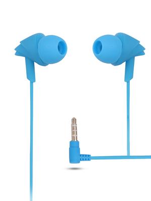 blue plastic in ear phones - 16208346 - Standard Image - 2