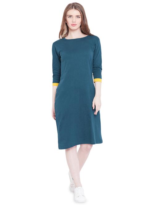 boat neck tie back dress - 16208393 - Standard Image - 1