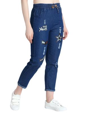 tie front printed jeans - 16208430 - Standard Image - 2