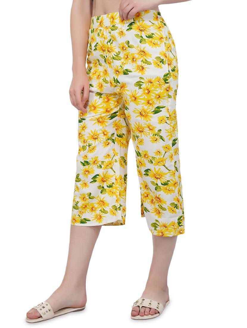 high rise floral culotte - 16208530 - Zoom Image - 2