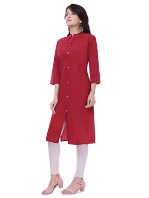 solid straight kurta - 16208657 - Standard Image - 2