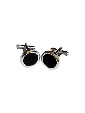 red micro-fiber tie , pocket square and cuff links - 16209558 - Standard Image - 2