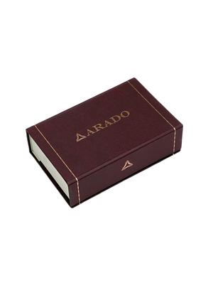 red micro-fiber tie , pocket square and cuff links - 16209558 - Standard Image - 5