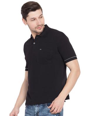 black solid t-shirt - 16210149 - Standard Image - 2
