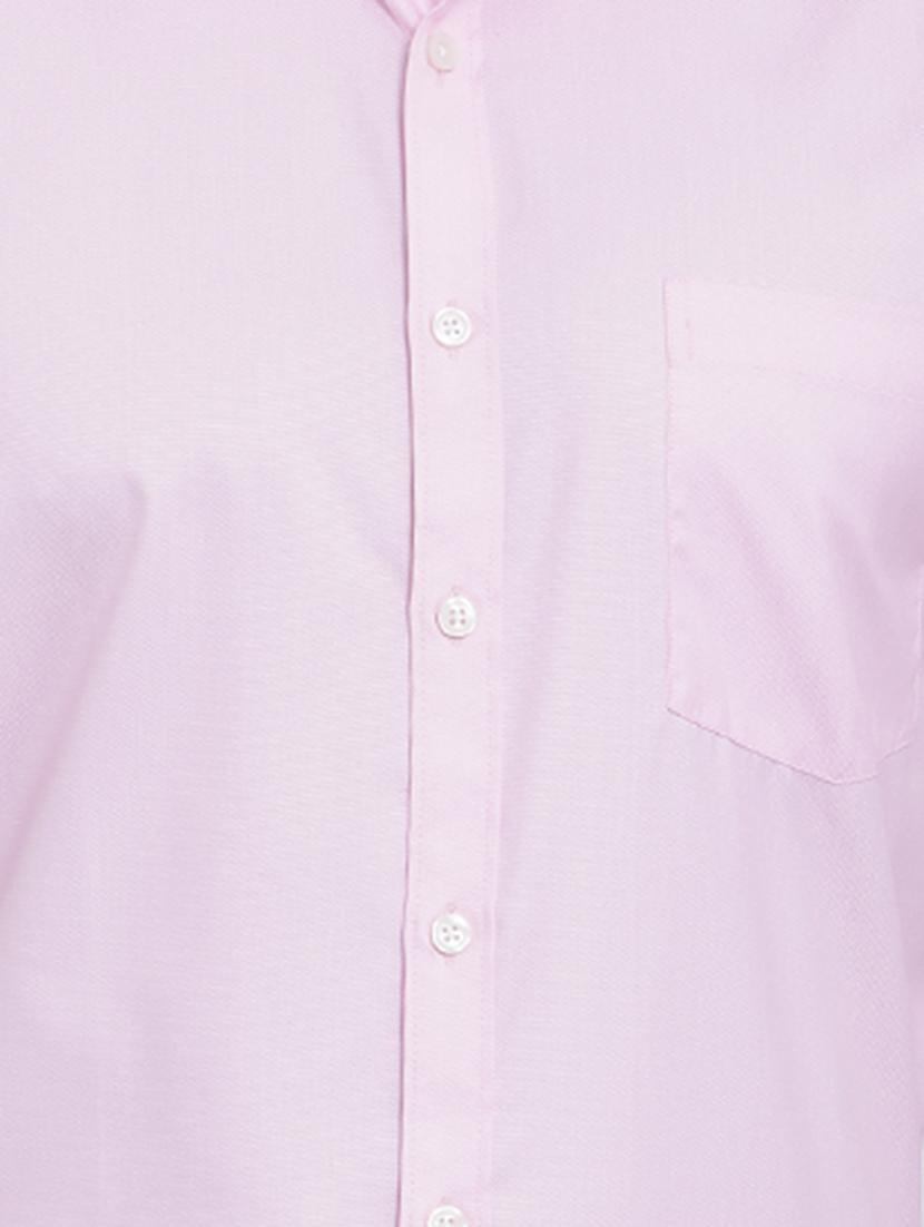 pink solid formal shirt - 16215050 - Zoom Image - 5
