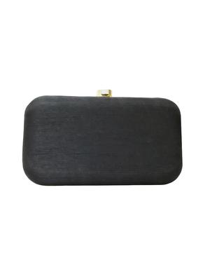 black silk box clutch - 16215203 - Standard Image - 2