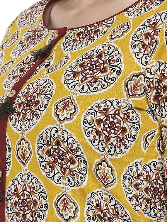 printed straight kurti - 16215287 - Zoom Image - 5