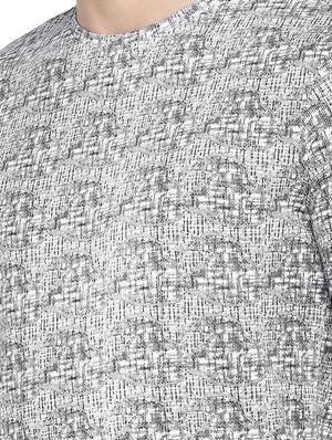 grey all over print t-shirt - 16215481 - Standard Image - 5