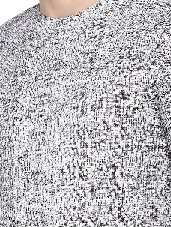 grey all over print t-shirt - 16215481 - Zoom Image - 5