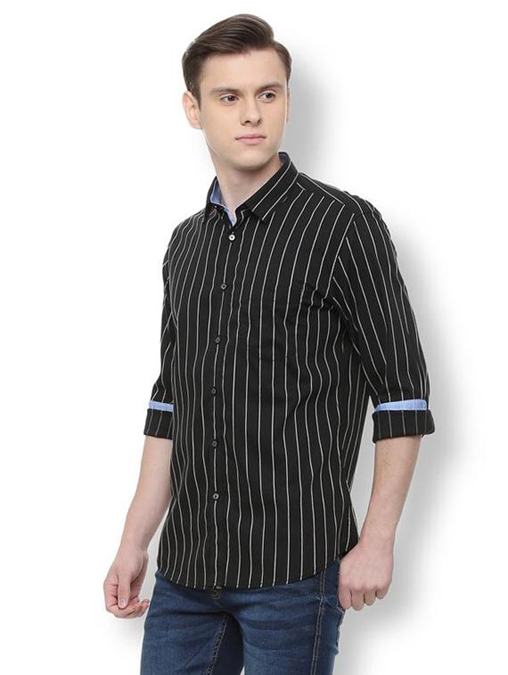 black striped casual shirt - 16215576 - Zoom Image - 2