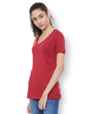 scoop neck solid top - 16215661 - Standard Image - 2
