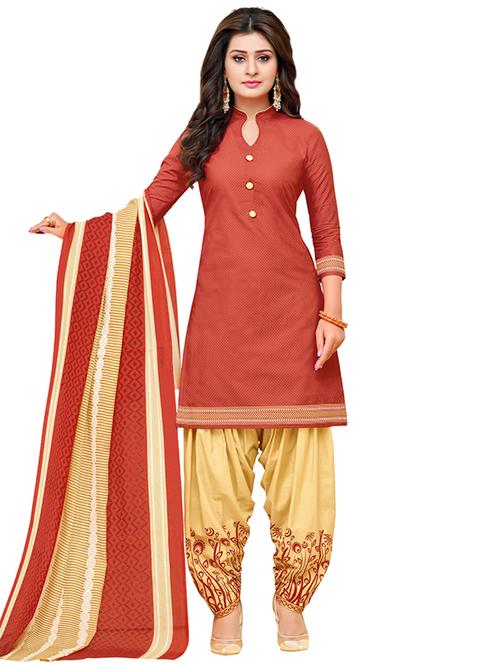 Printed unstitched suit - 16216524 - Standard Image - 1