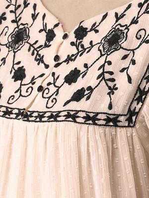 asymmetrical embroidered top - 16216618 - Standard Image - 5