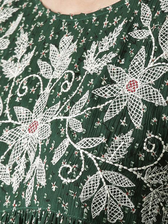 embroidered peplum top - 16216624 - Zoom Image - 5