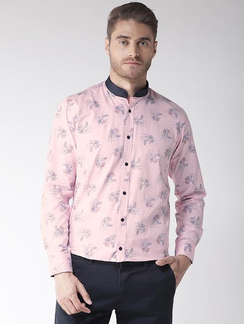 pink floral printed casual shirt - 16218036 - Standard Image - 1