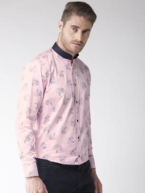 pink floral printed casual shirt - 16218036 - Standard Image - 2