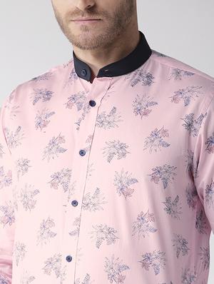 pink floral printed casual shirt - 16218036 - Standard Image - 5