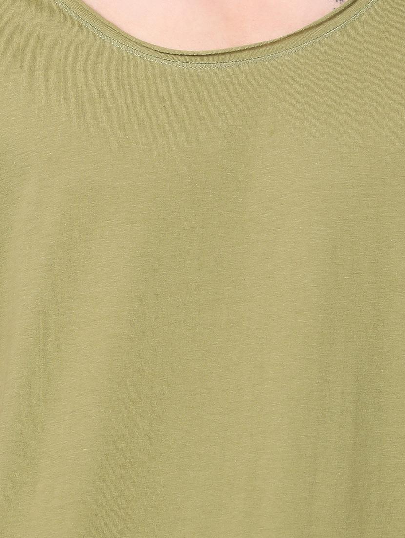 olive green solid t-shirt - 16218120 - Zoom Image - 5