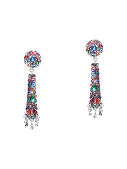 multi colored drop earring - 16218343 - Standard Image - 1