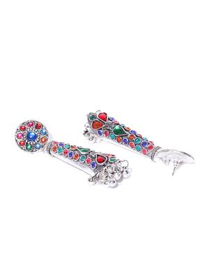 multi colored drop earring - 16218343 - Standard Image - 2