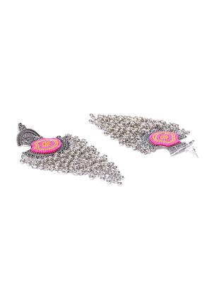 pink drop earring - 16218347 - Standard Image - 2