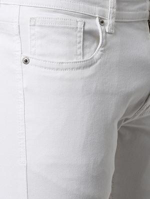 white cotton plain jeans - 16218554 - Standard Image - 5