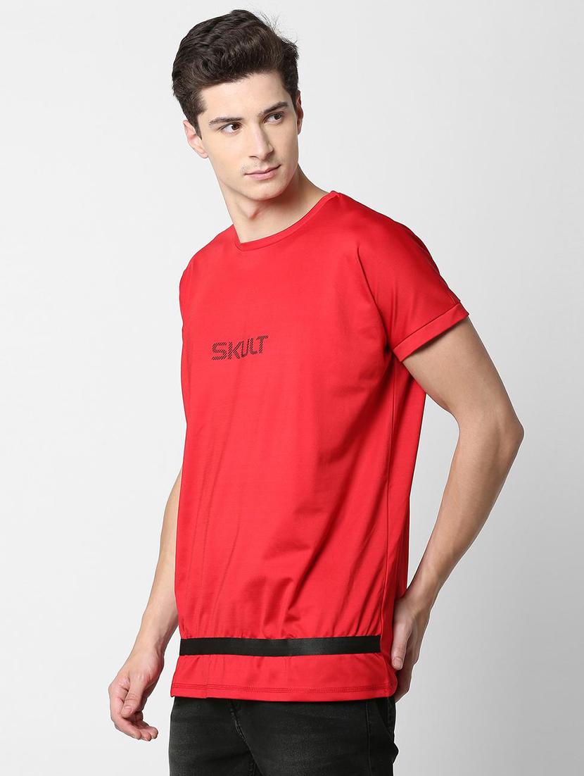 red typographic back print tshirt - 16218680 - Zoom Image - 2