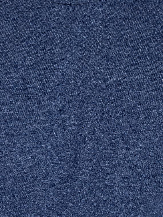blue solid t-shirt - 16218802 - Zoom Image - 5