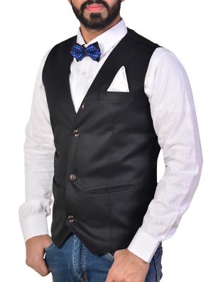 black polyester waist coat - 16219833 - Standard Image - 2