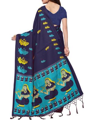 kalamkari printed saree with blouse - 16220494 - Standard Image - 2