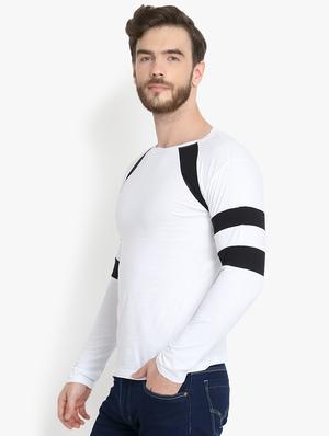 white color block raglan t-shirt - 16220656 - Standard Image - 2