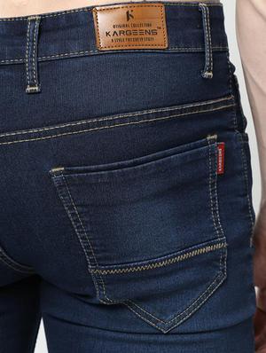 navy blue light washed jeans - 16221262 - Standard Image - 5