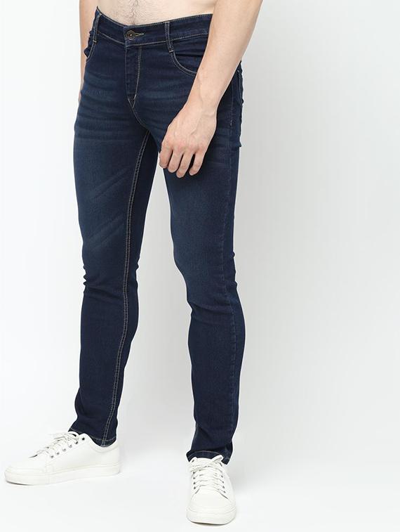 navy blue light washed jeans - 16221262 - Zoom Image - 2