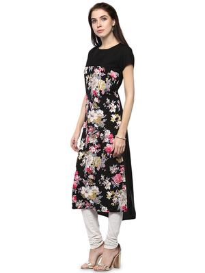 digital floral printed straight kurta - 16221408 - Standard Image - 2