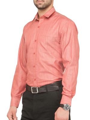 red solid casual shirt - 16221487 - Standard Image - 2