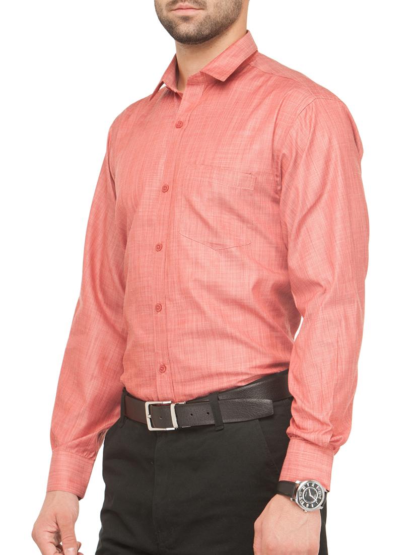 red solid casual shirt - 16221487 - Zoom Image - 2