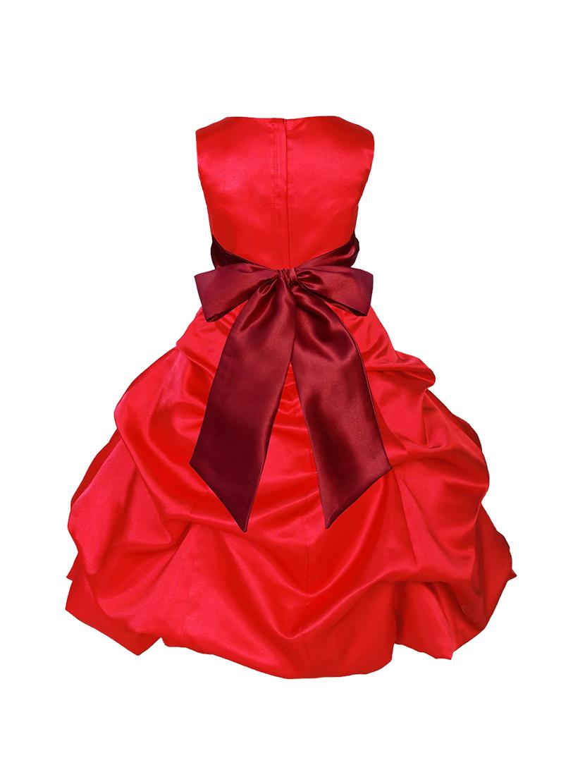 red polyester frock - 16221632 - Zoom Image - 2
