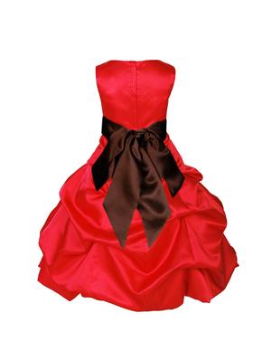 red polyester frock - 16221662 - Standard Image - 2