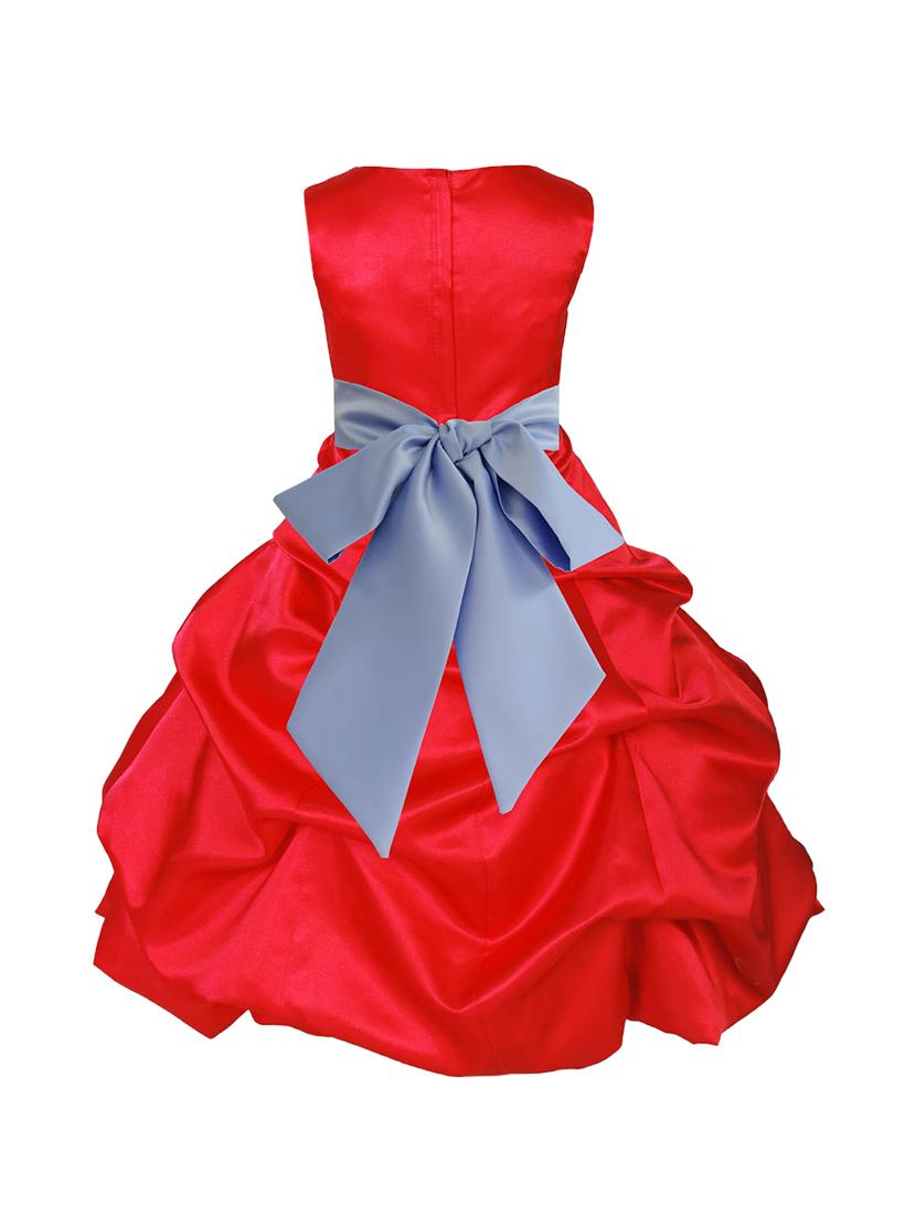 red polyester frock - 16221682 - Zoom Image - 2