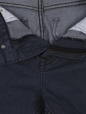 grey cotton blend plain jeans - 16222261 - Standard Image - 5