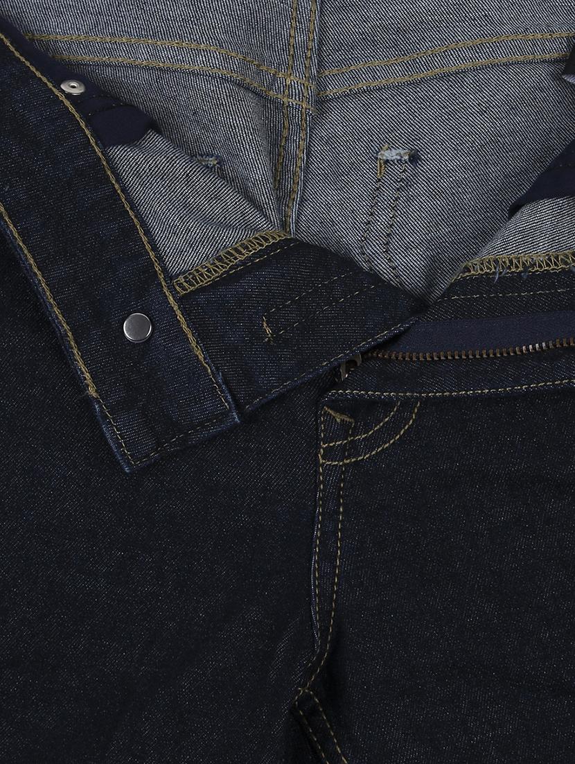 navy blue solid plain jeans - 16222290 - Zoom Image - 5