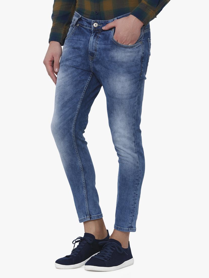 blue heavy washed jeans - 16222297 - Zoom Image - 2