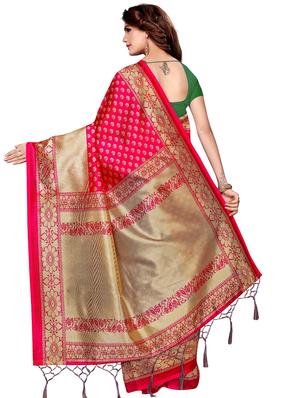 half & half bhagalpuri saree with blouse - 16222536 - Standard Image - 2