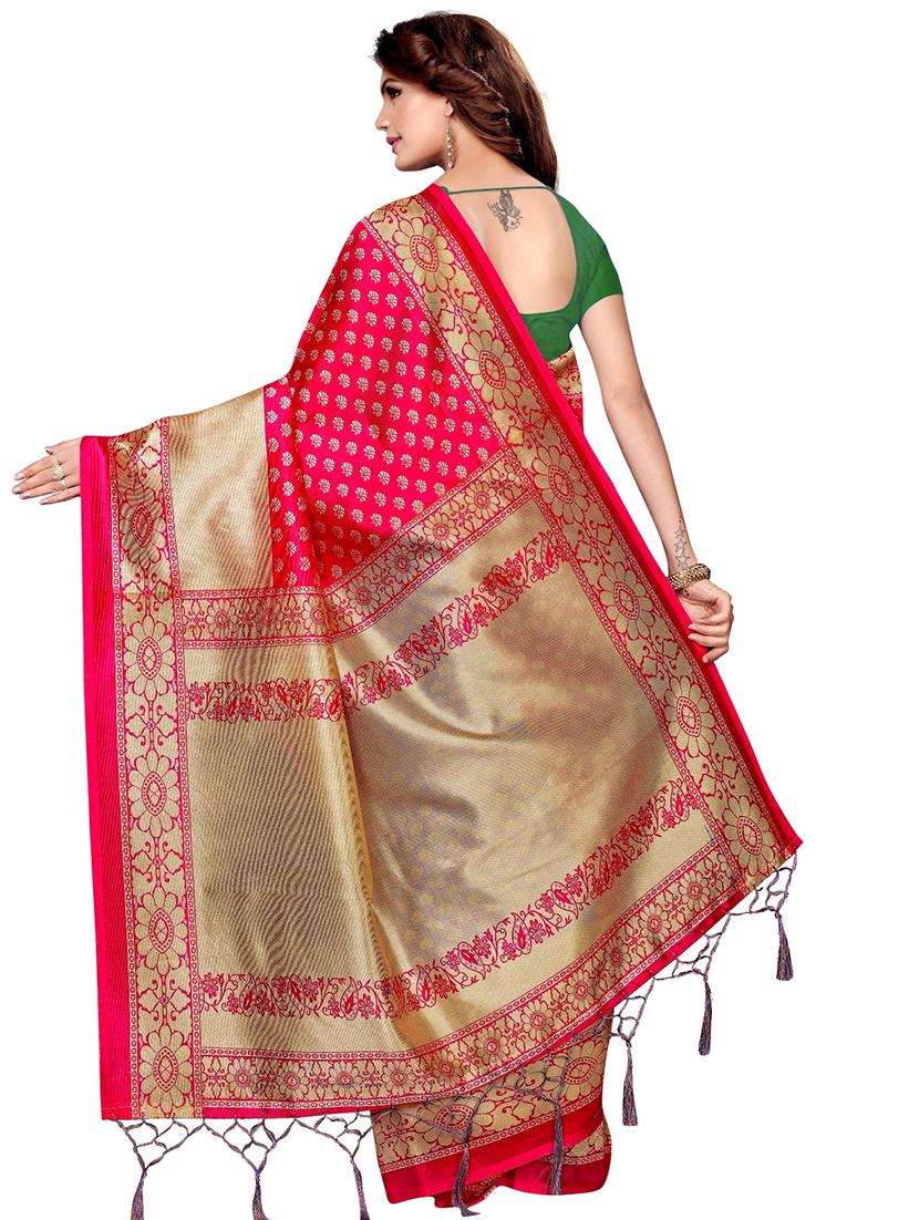 half & half bhagalpuri saree with blouse - 16222536 - Zoom Image - 2
