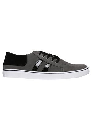 grey velvet lace up sneakers - 16224356 - Standard Image - 2