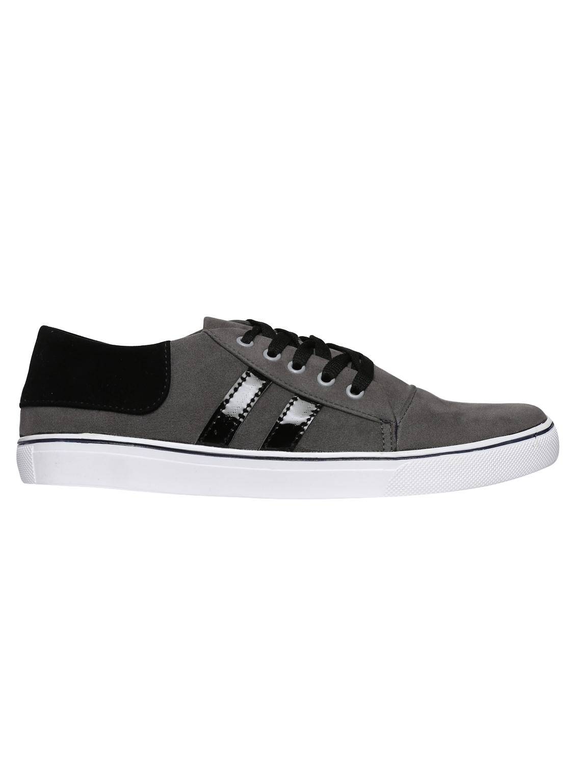 grey velvet lace up sneakers - 16224356 - Zoom Image - 2