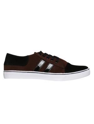 brown velvet lace up sneakers - 16224357 - Standard Image - 2