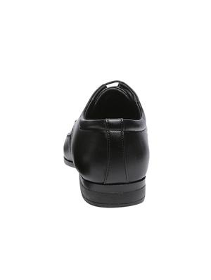 black leatherette lace-up derbys - 16224598 - Standard Image - 2