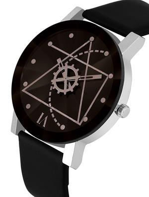 Shunya New Crystal 3D Glass Studded Classy Black Watch - For Women And Girl - 16225306 - Standard Image - 2