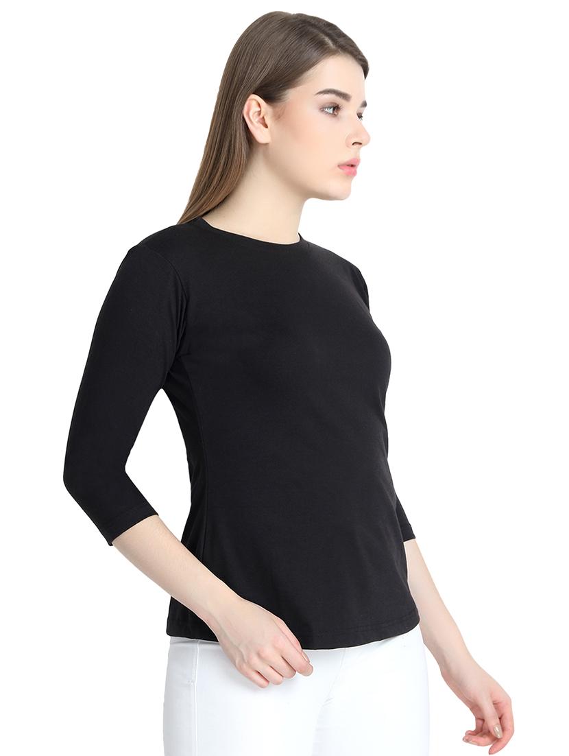 crew neck solid tee - 16225664 - Zoom Image - 2
